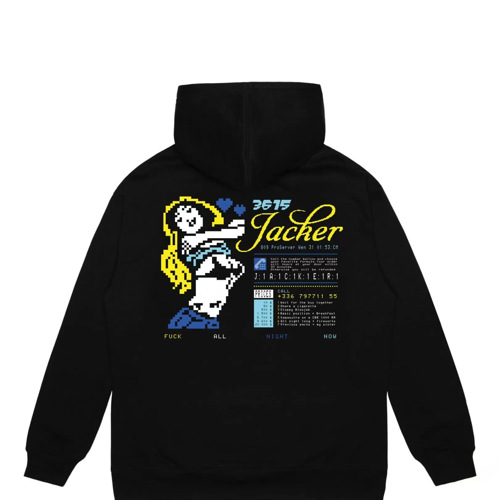 Jacker Sweats>3615 Hoodie-Black