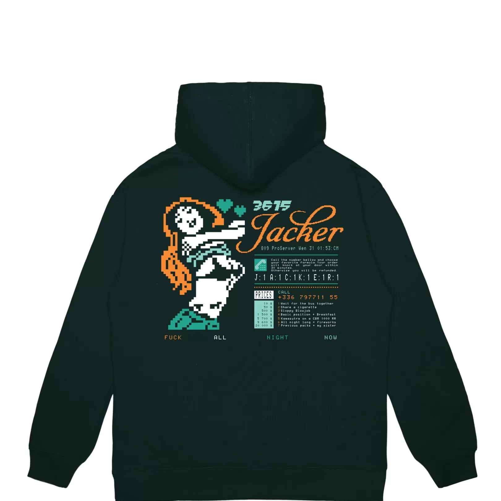 Jacker Sweats>3615 Hoodie-Green