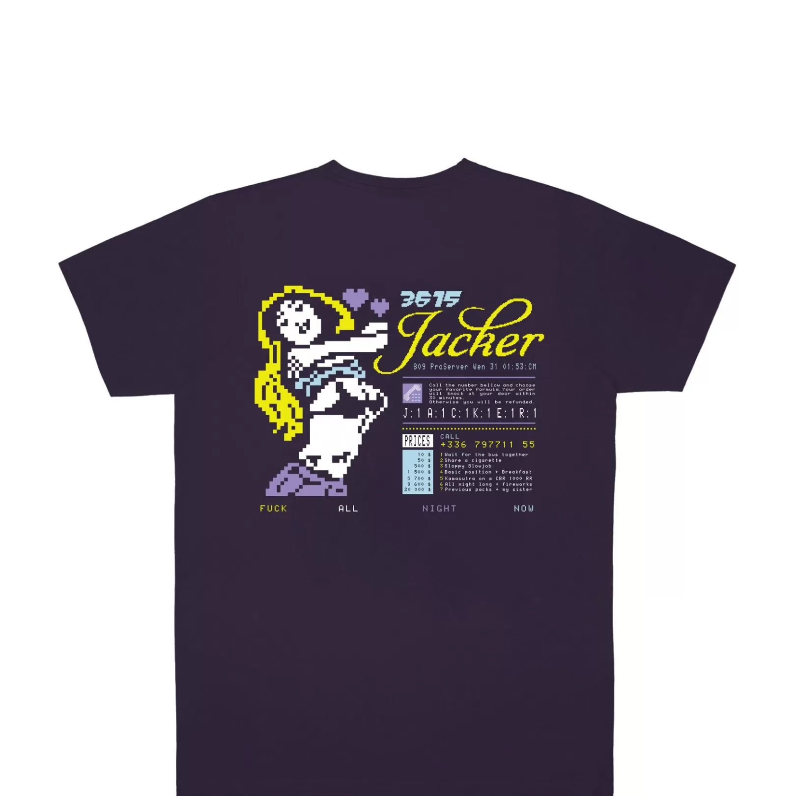 Jacker T-Shirts>3615 T-Shirt-Purple