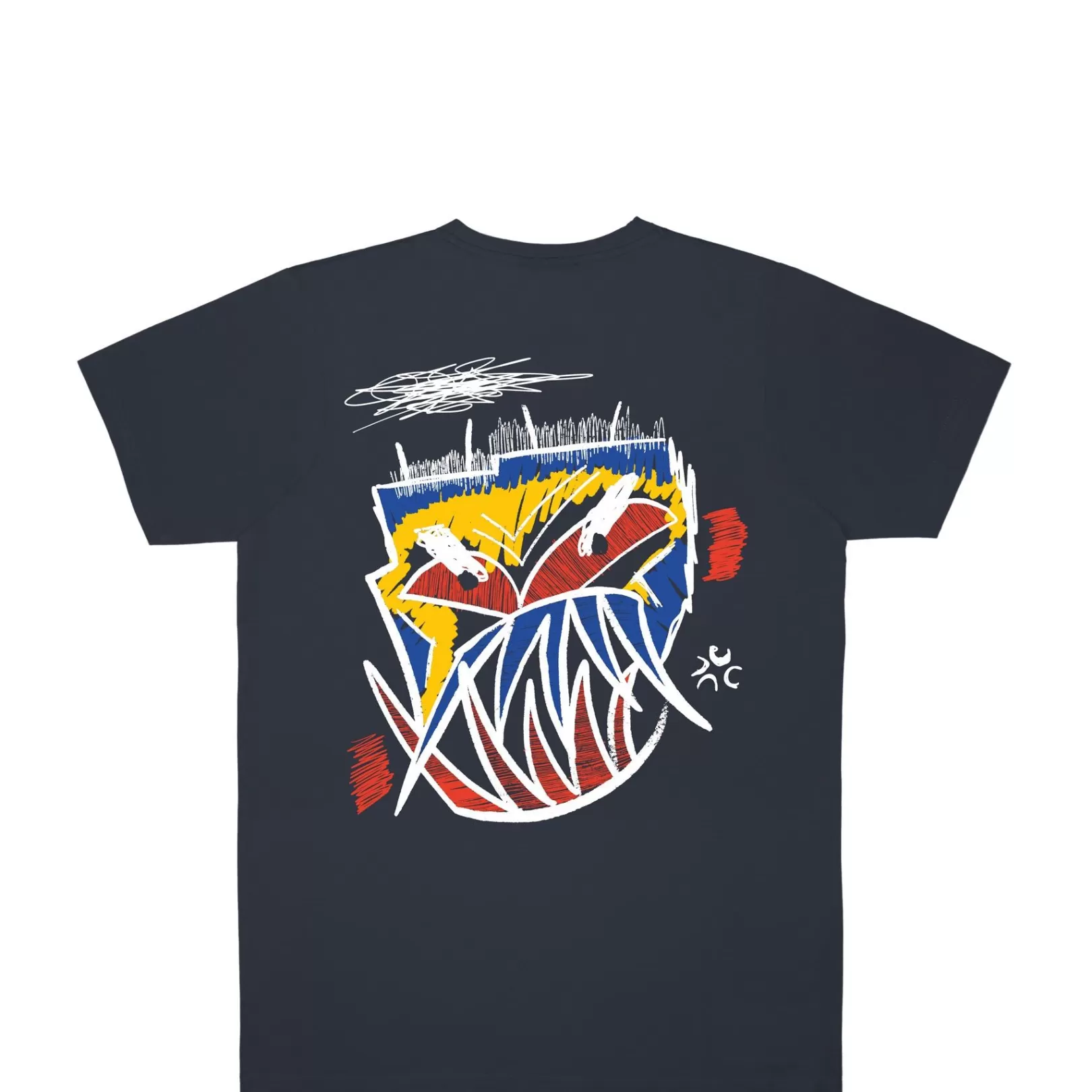 Jacker T-Shirts>Angry-T-Shirt-Navy