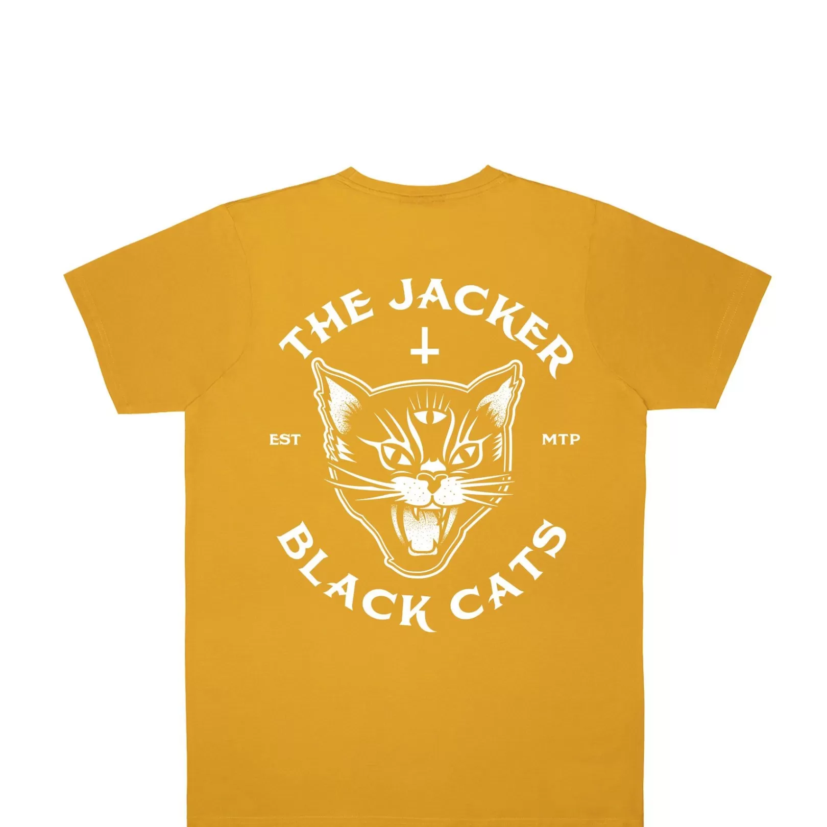 Jacker T-Shirts>Black Cats-T-Shirt-Mustard