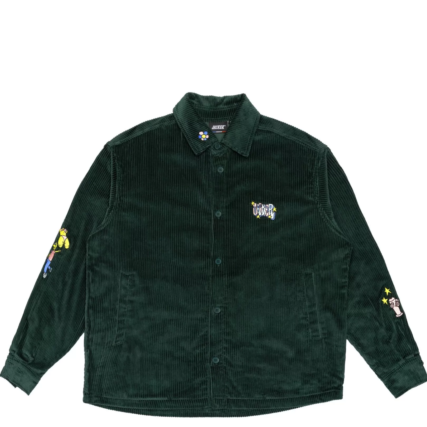 Jacker Chemises>City Tour Corduroy Shirt-Dark Green