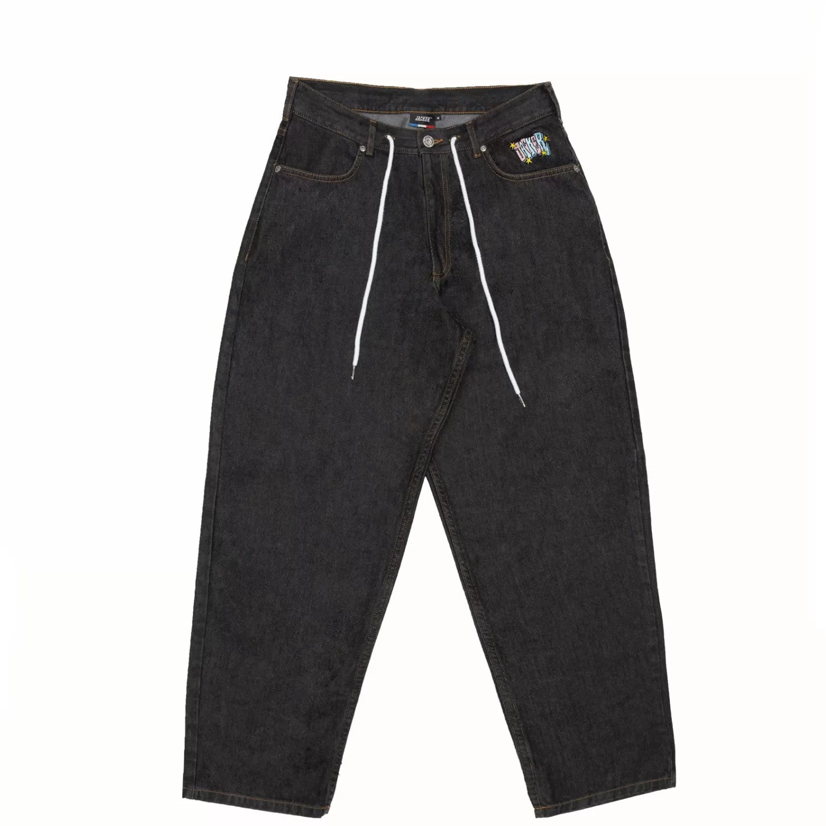 Jacker Pantalons & Shorts>City Tour Denim Baggy Pant-Black