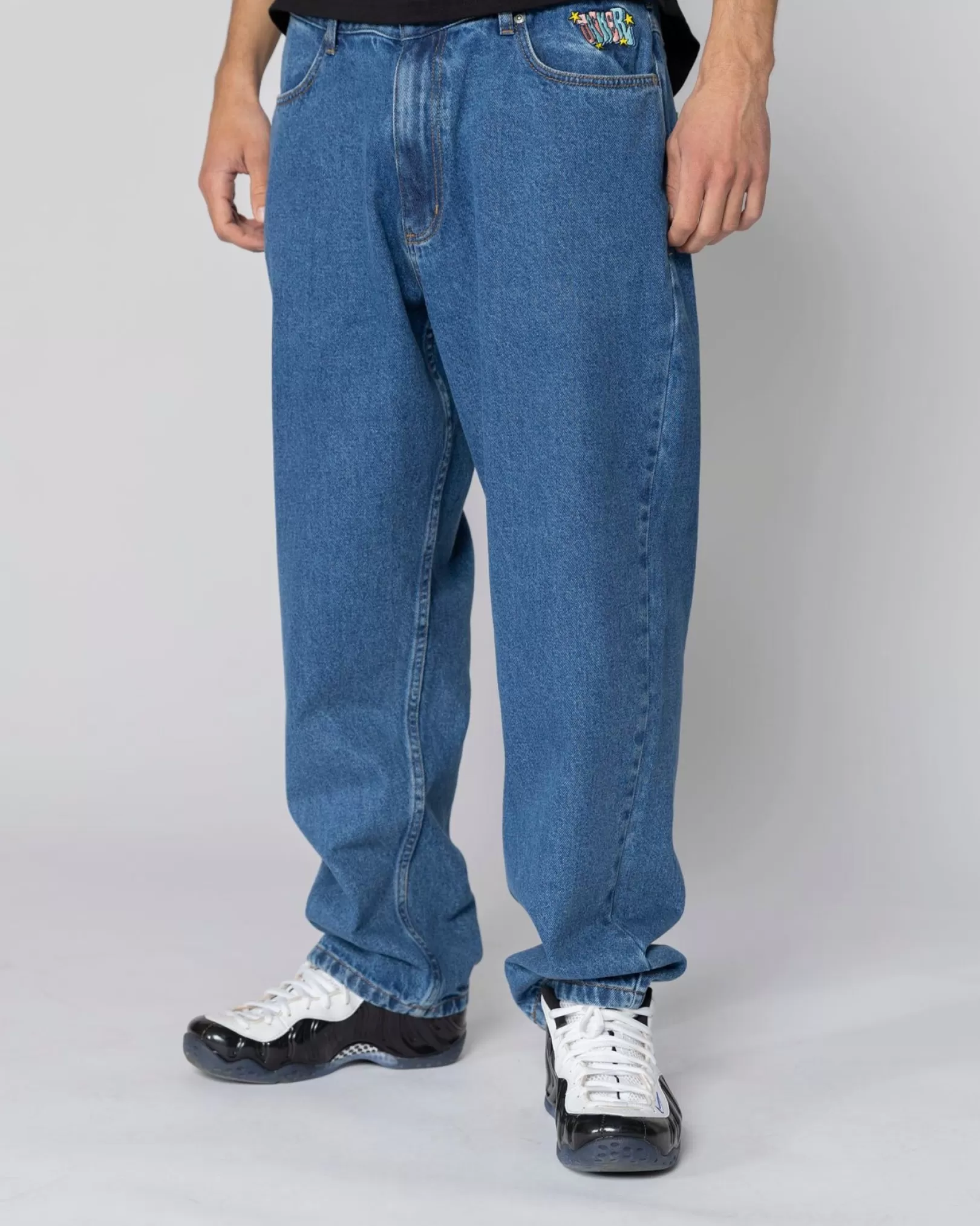 Jacker Pantalons & Shorts>City Tour Denim Baggy Pant-Blue