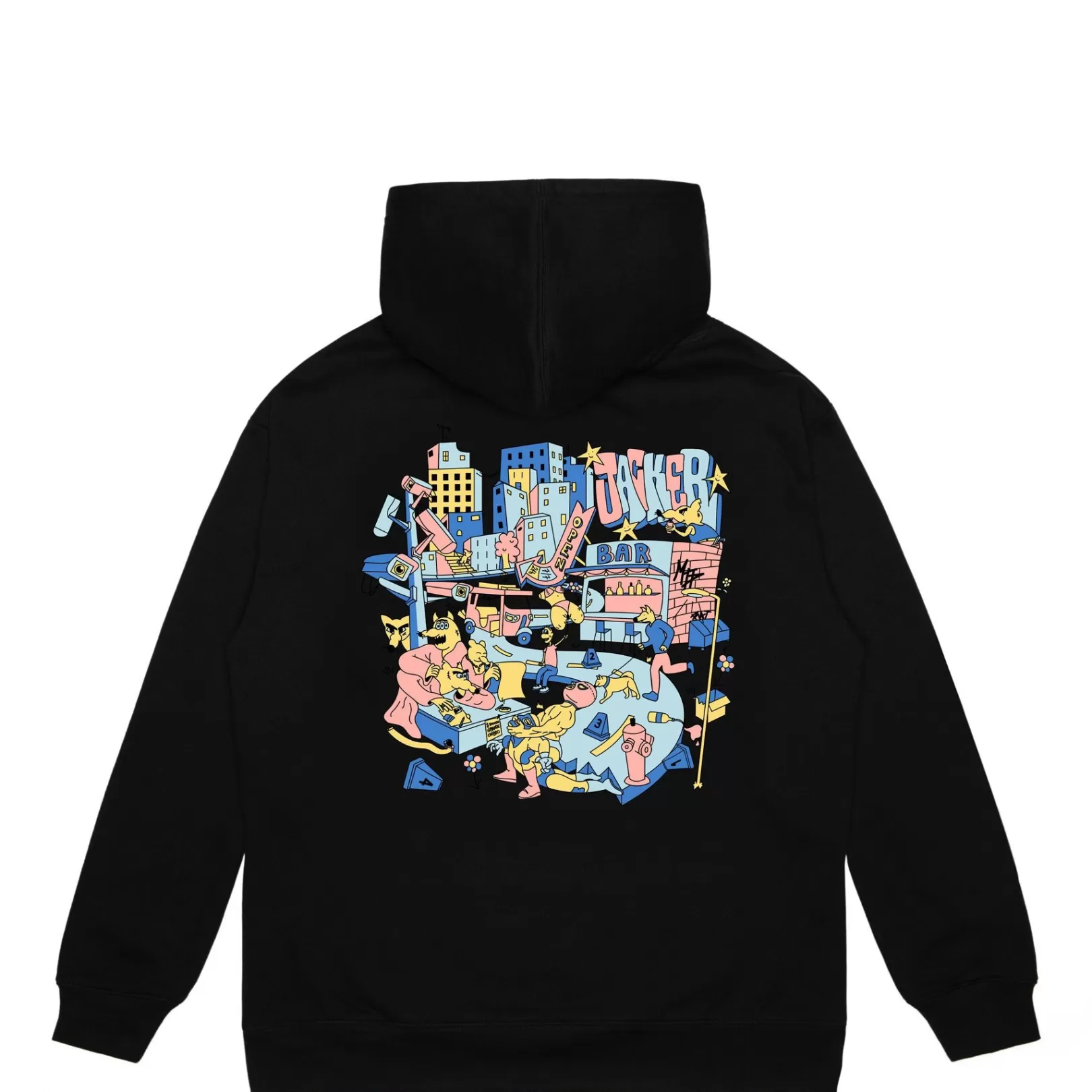 Jacker Sweats>City Tour Hoodie-Black