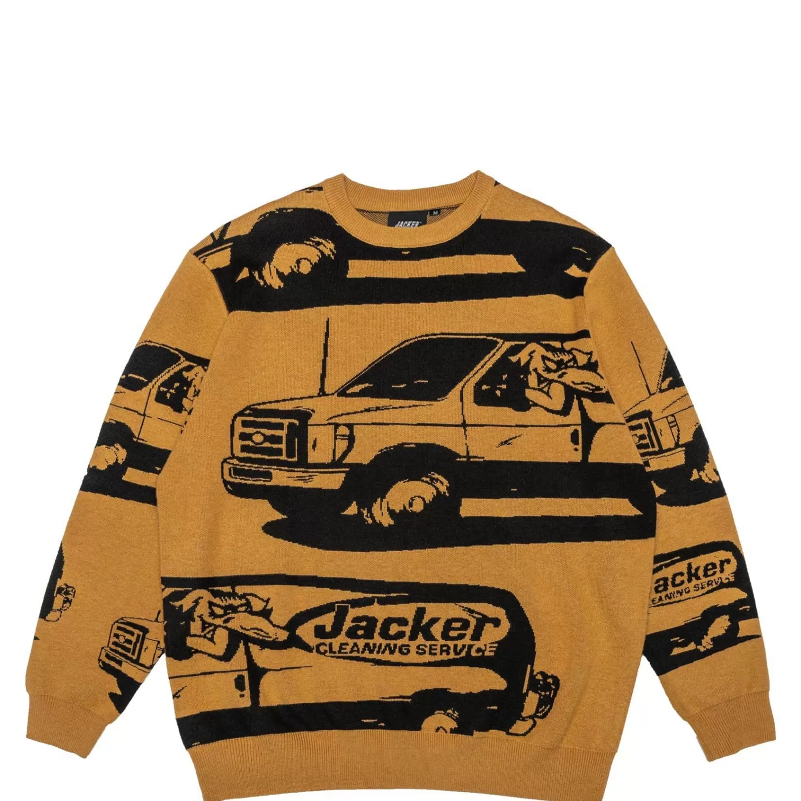 Jacker Knit>Cleaner Crewneck Knit-Yellow