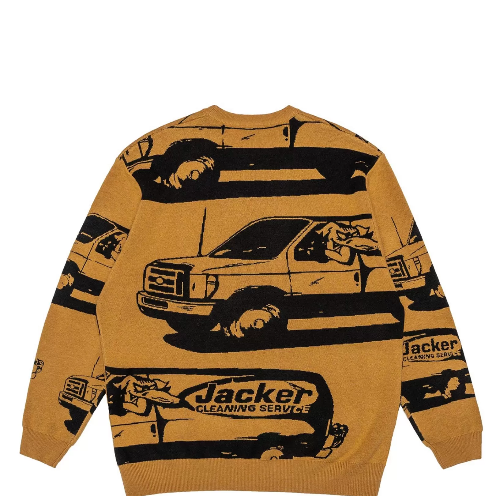 Jacker Knit>Cleaner Crewneck Knit-Yellow