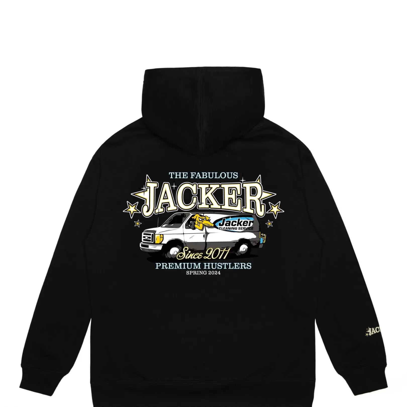 Jacker Sweats>Cleaner Hoodie-Black