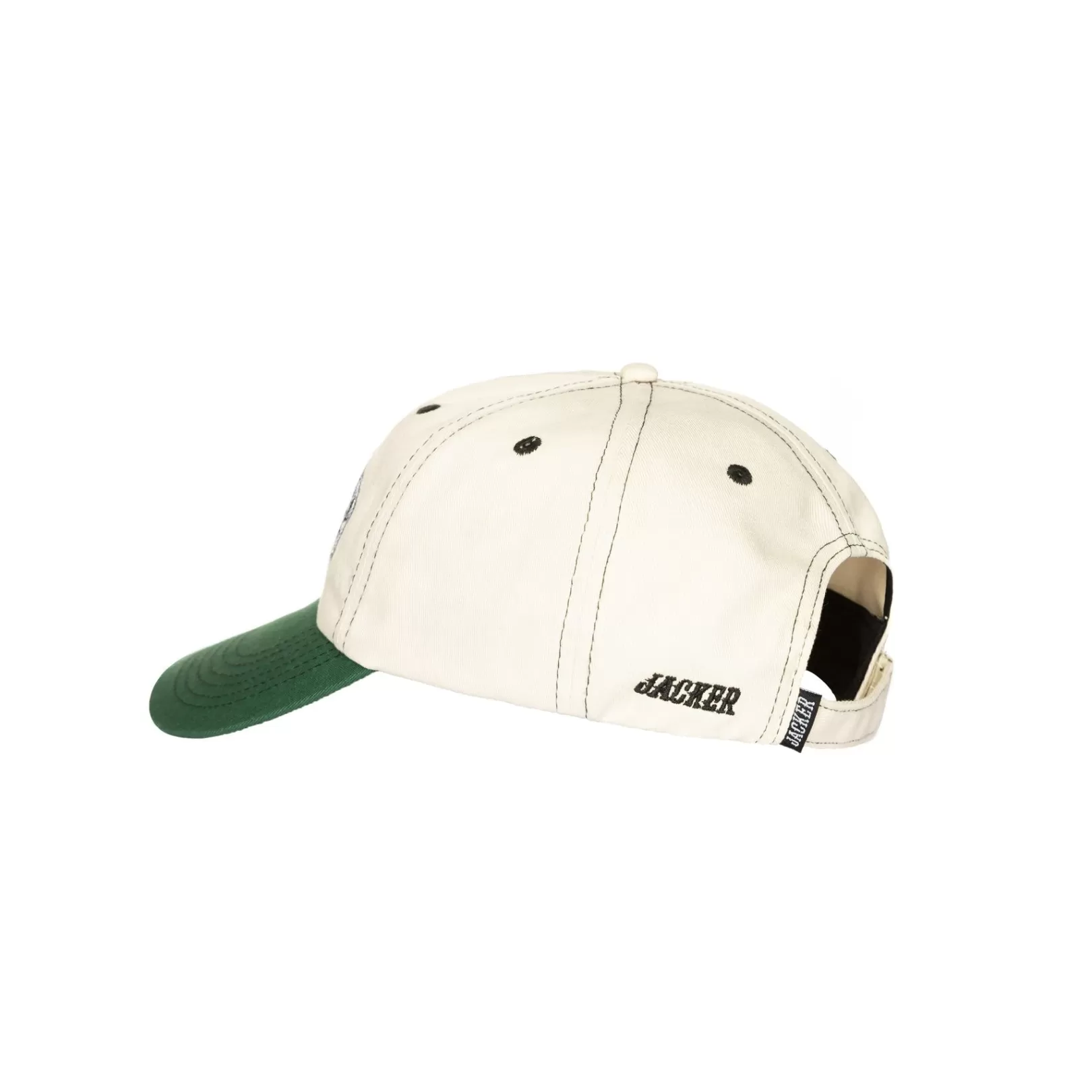 Jacker Headwear>Double Jay Cap-Beige/Green