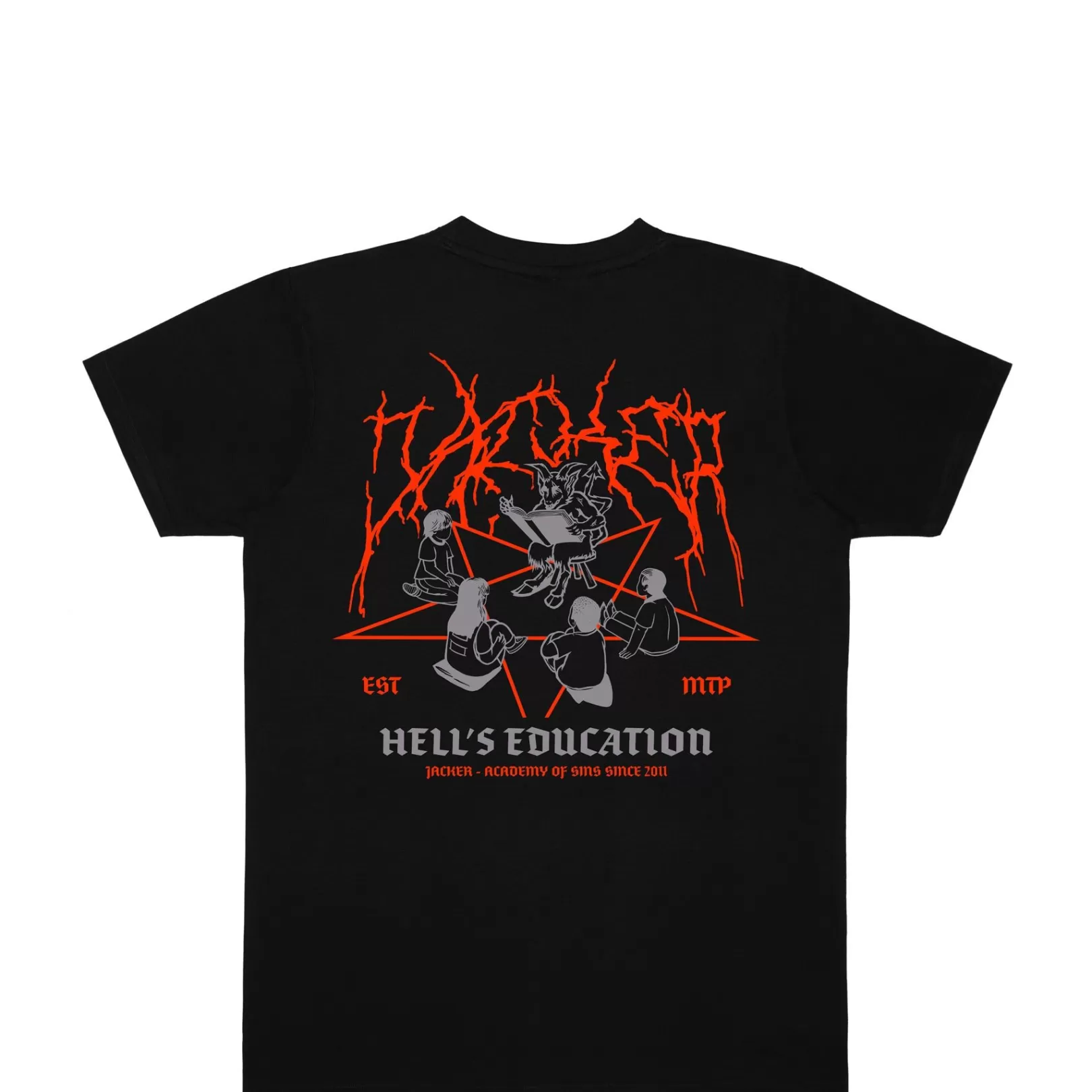 Jacker T-Shirts>Hell'S Education-T-Shirt-Black