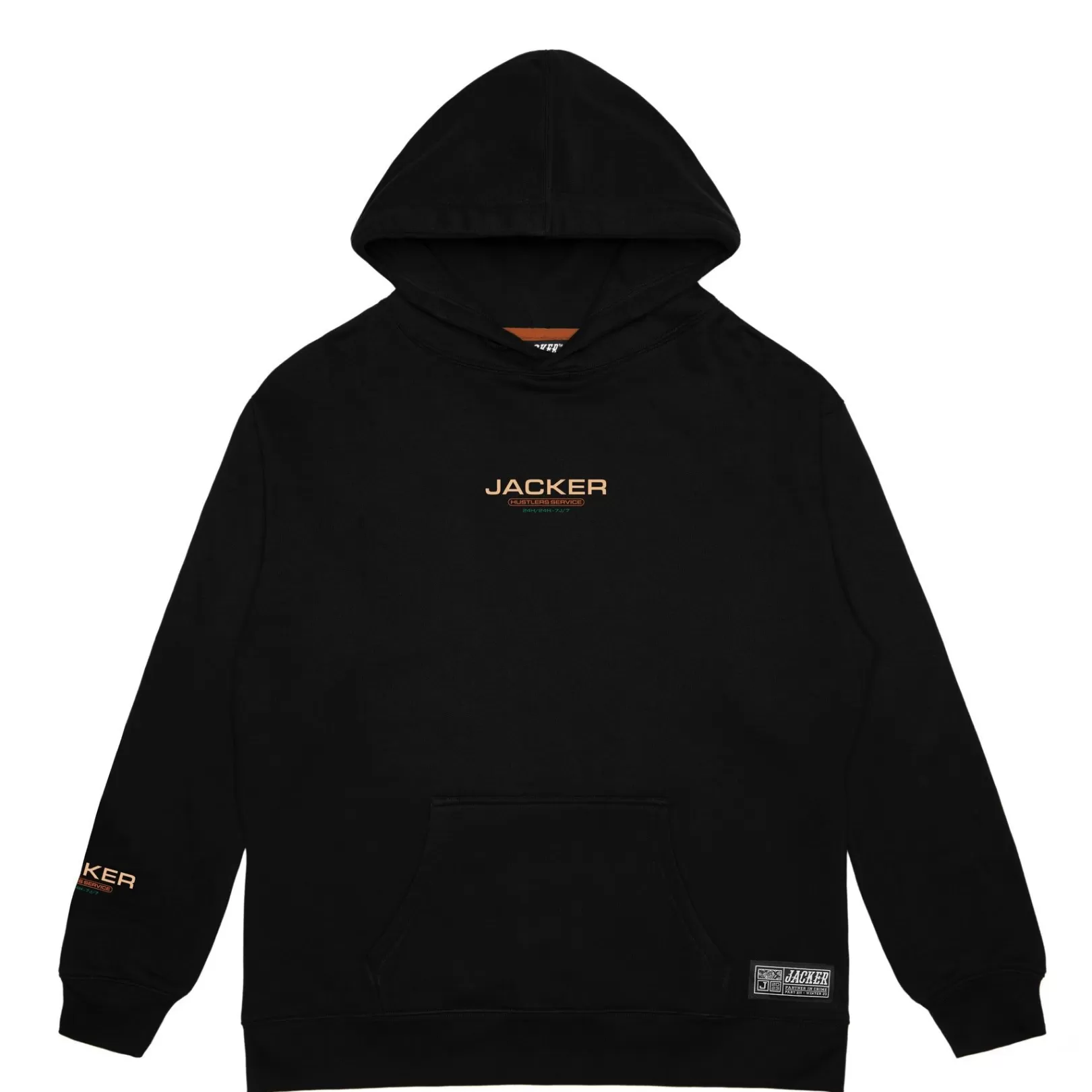 Jacker Sweats>Hustler Service-Hoodie-Black