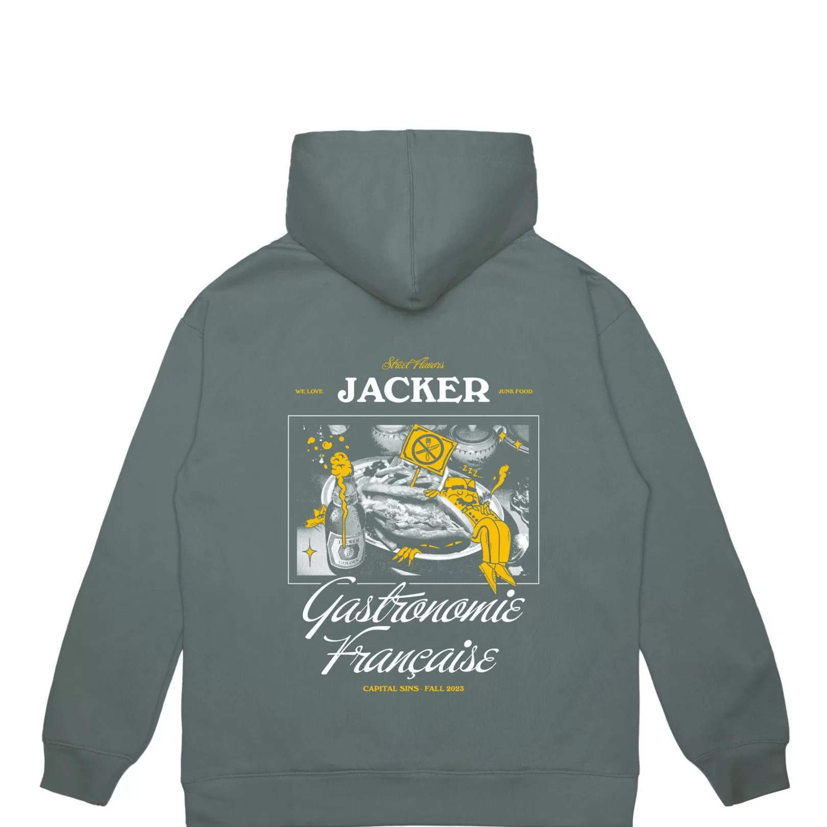 Jacker Sweats>Junk Food-Hoodie-Teal