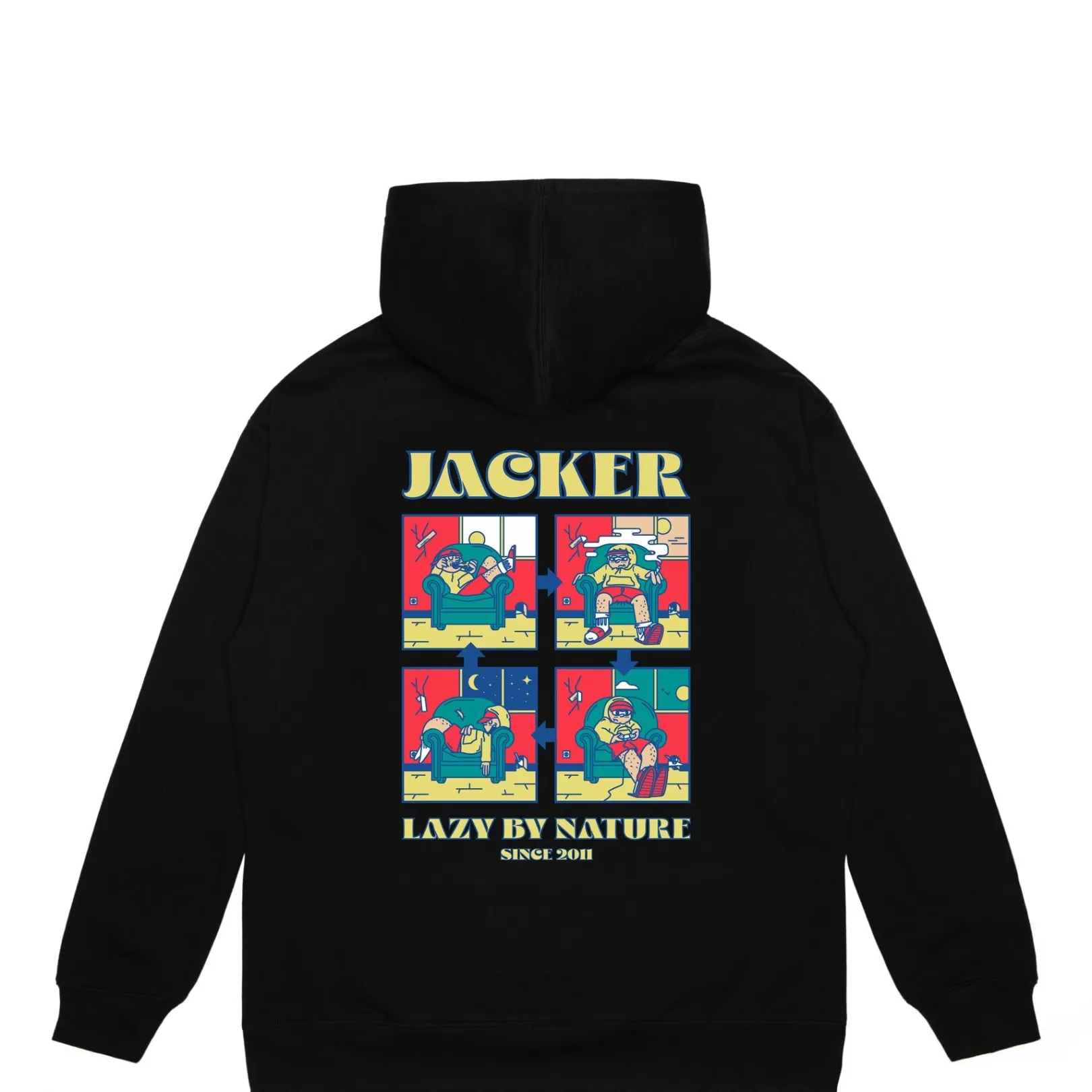 Jacker Sweats>Lazy-Hoodie-Black