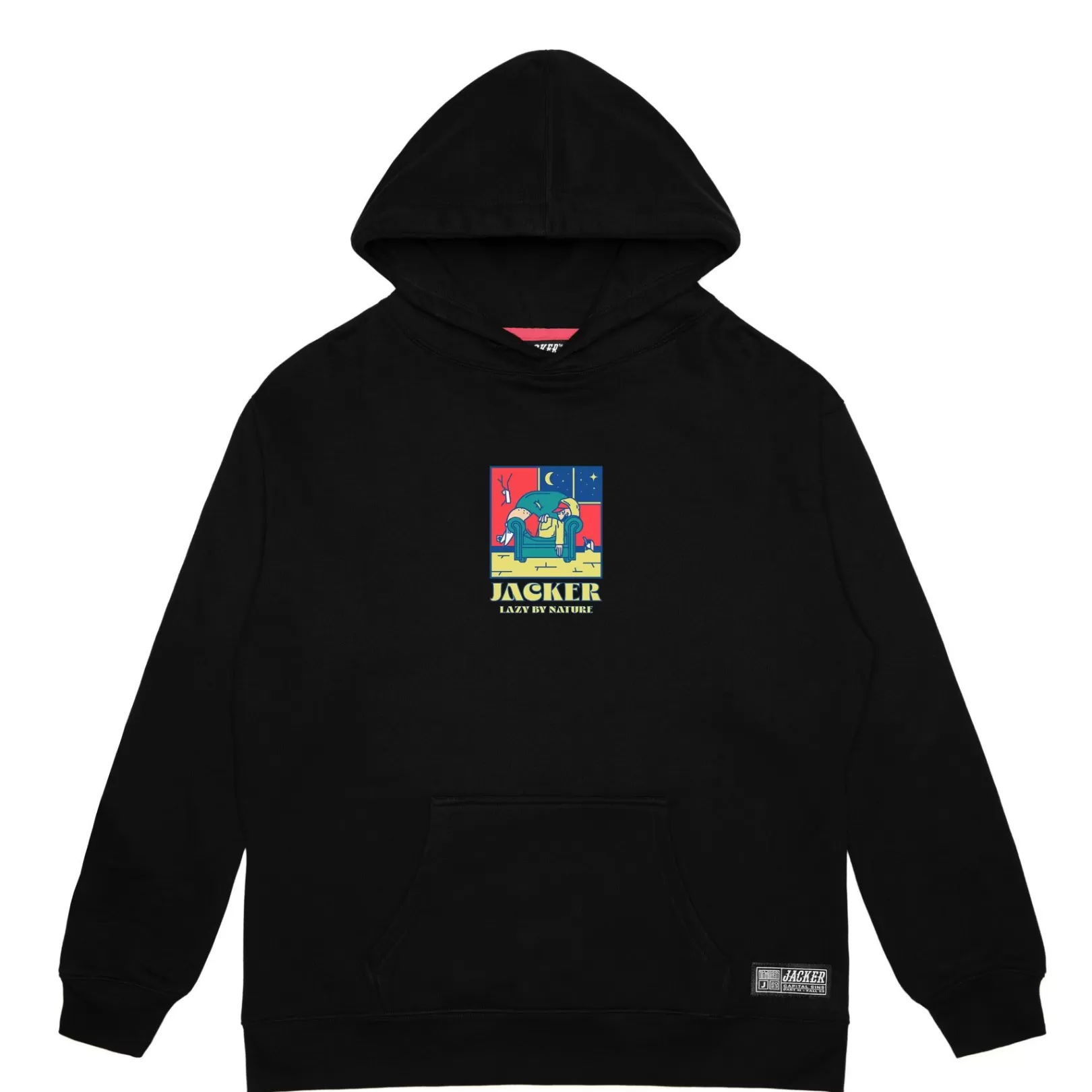 Jacker Sweats>Lazy-Hoodie-Black