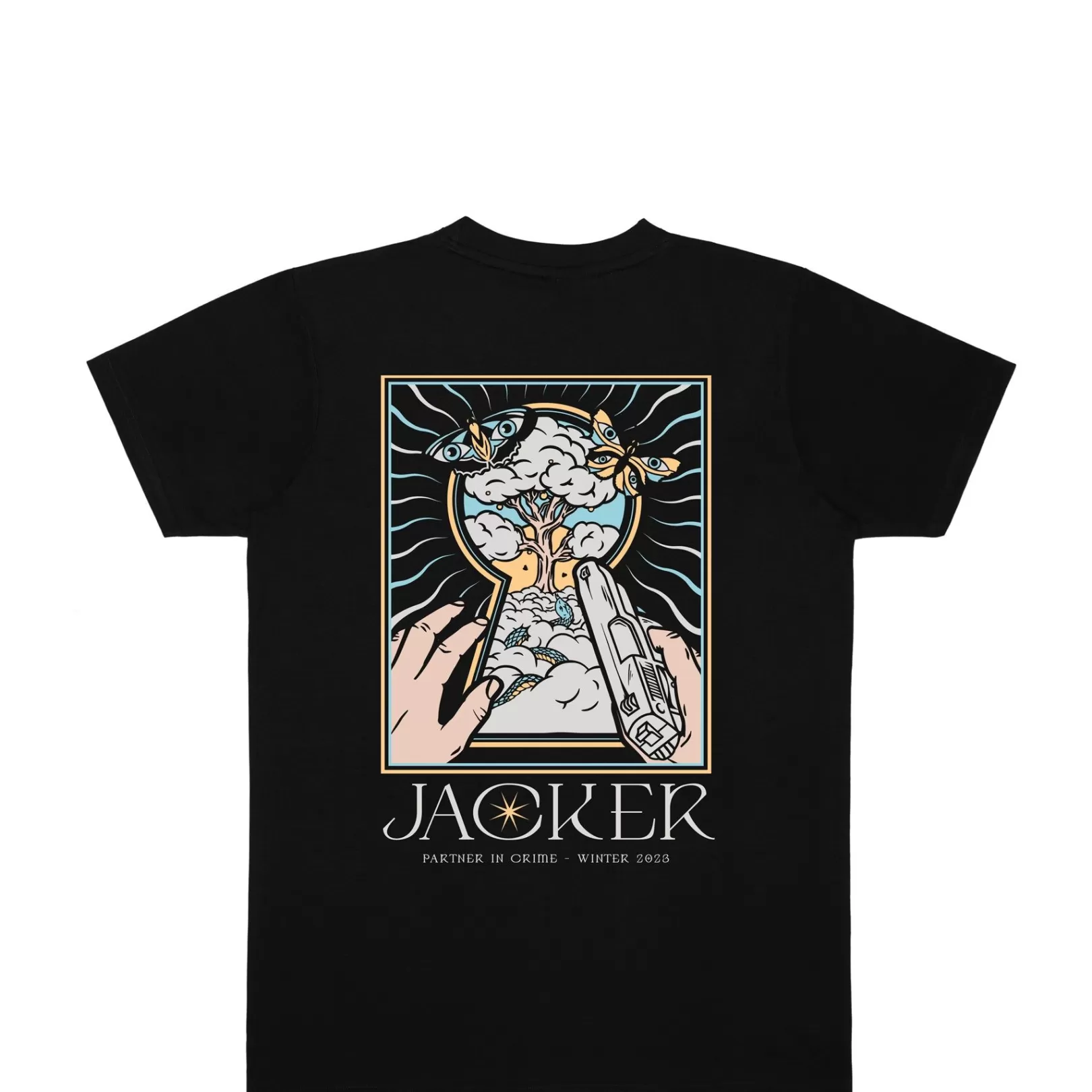 Jacker T-Shirts>Paradise-T-Shirt-Black