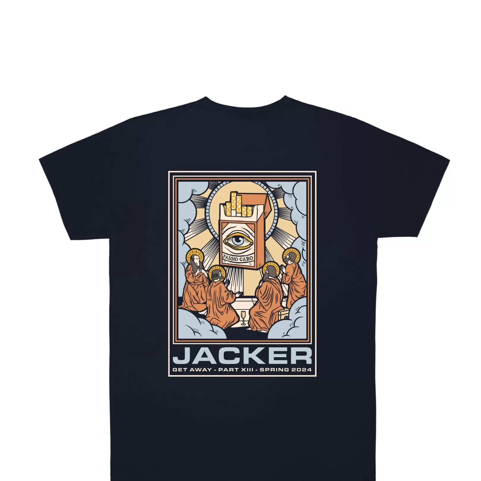 Jacker T-Shirts>Passio Garo T-Shirt-Navy