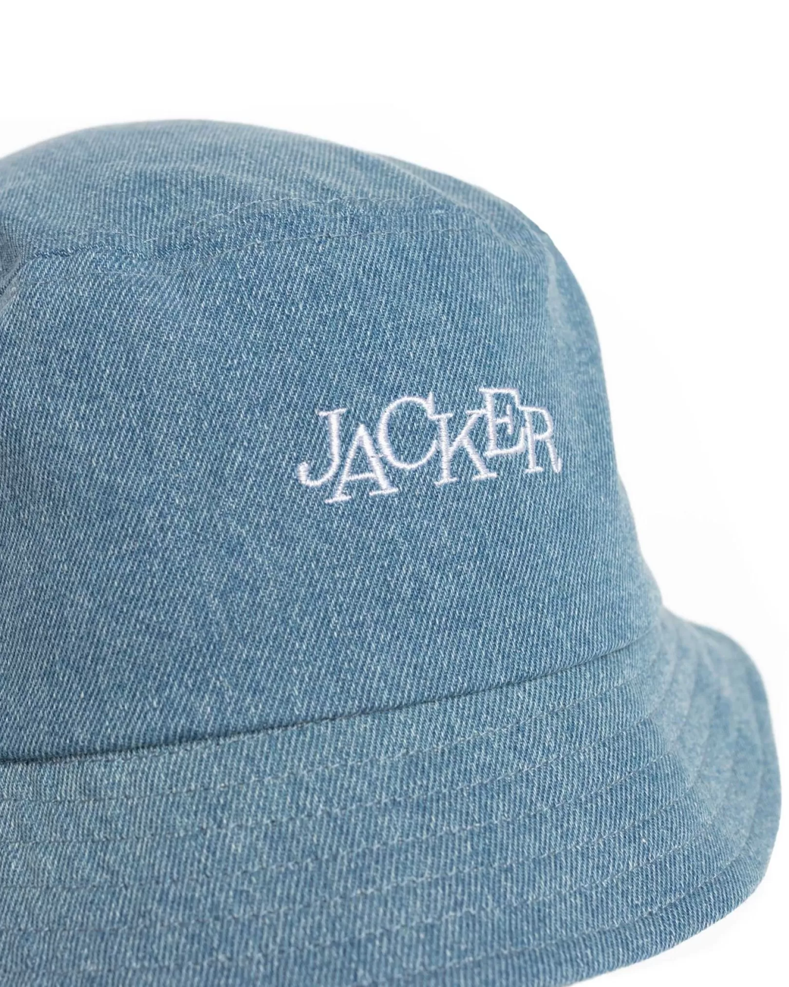 Jacker Headwear>Select Logo-Bucket Denim-Blue