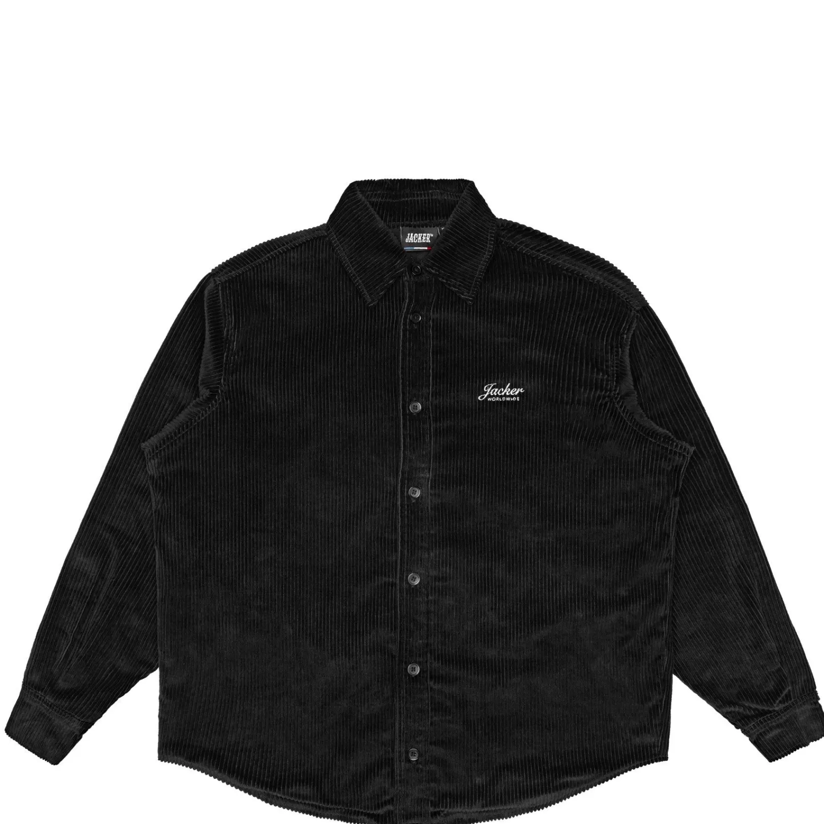 Jacker Chemises>Stork Corduroy-Overshirt-Black