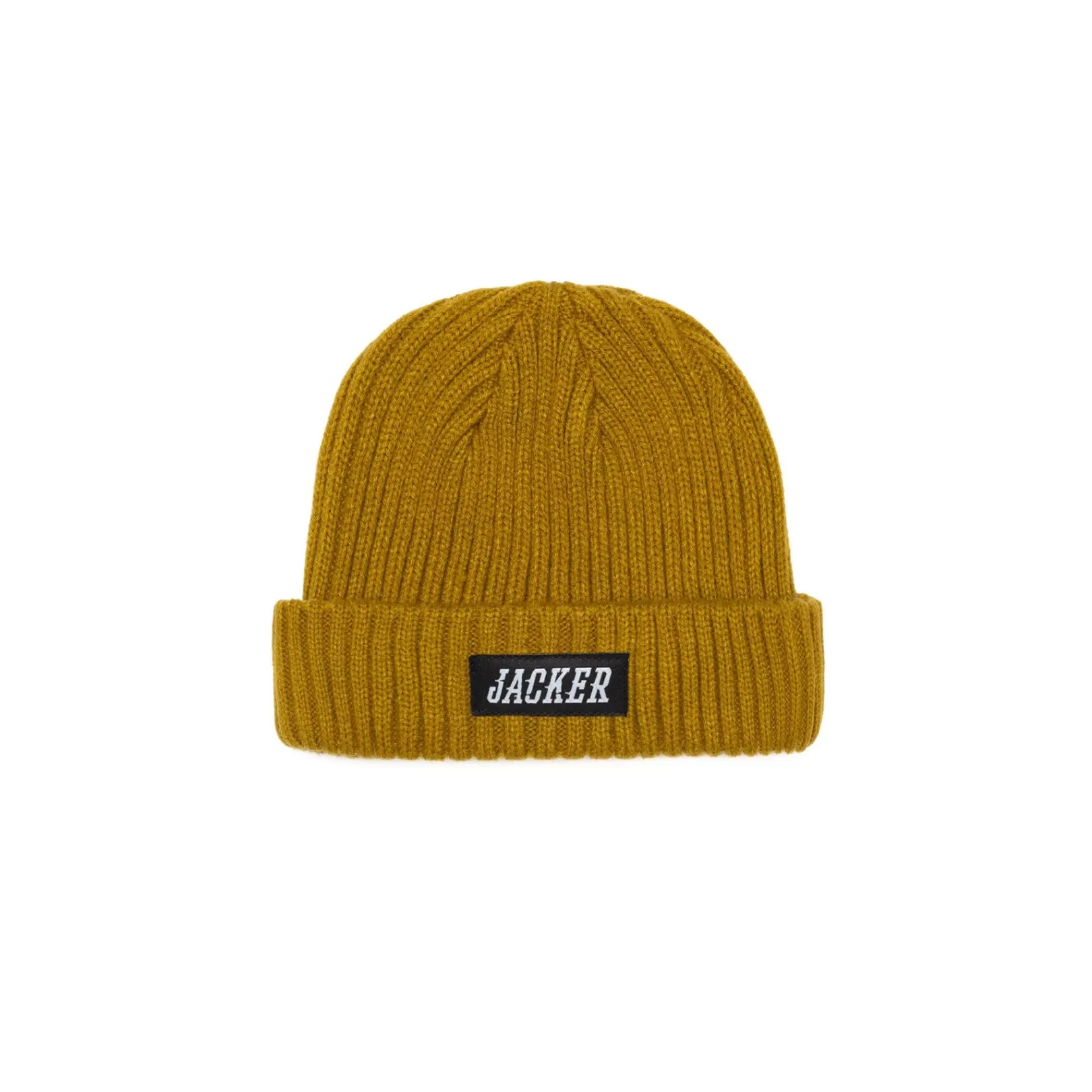 Jacker Headwear>Team Logo-Short Beanie-Gold