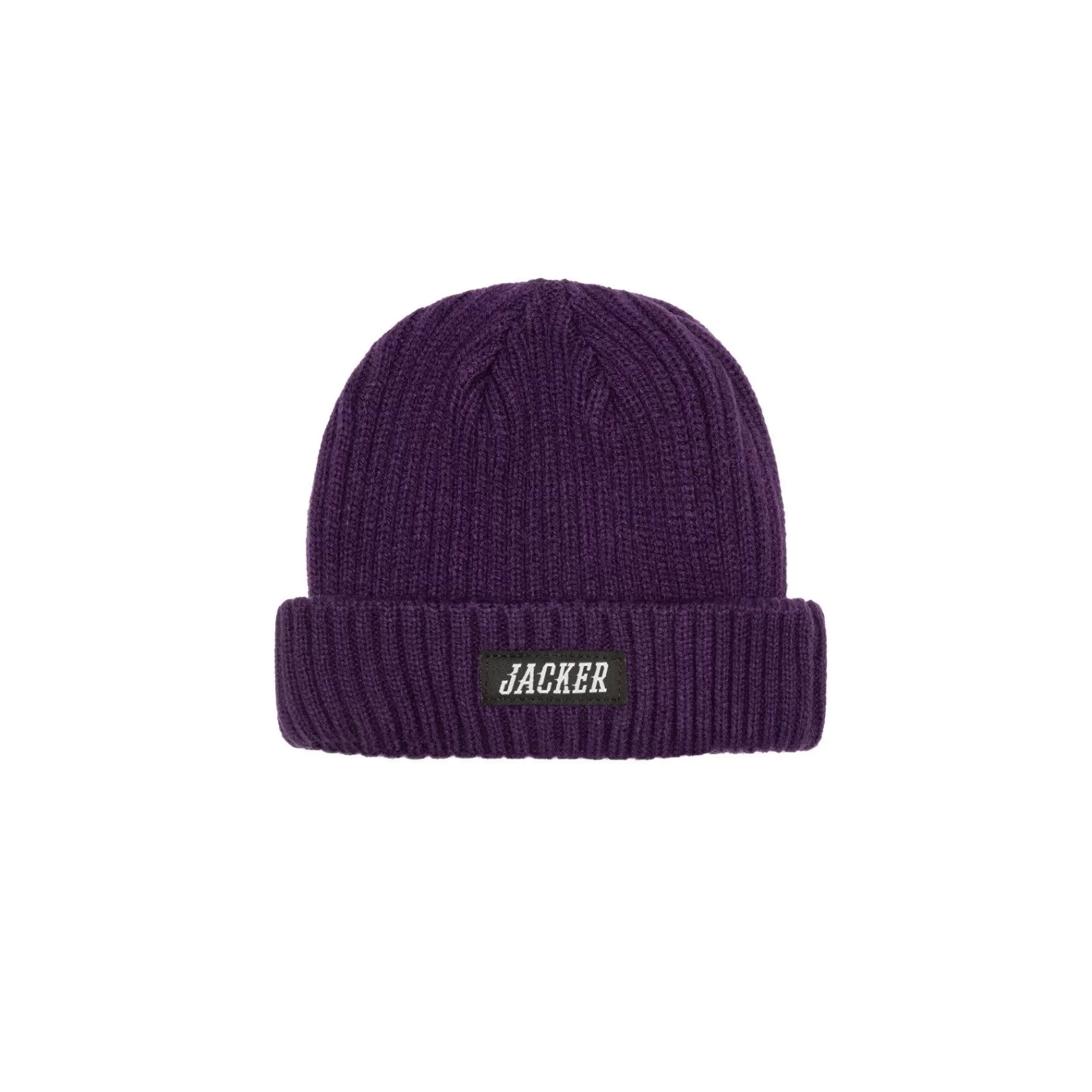 Jacker Headwear>Team Logo-Short Beanie-Purple