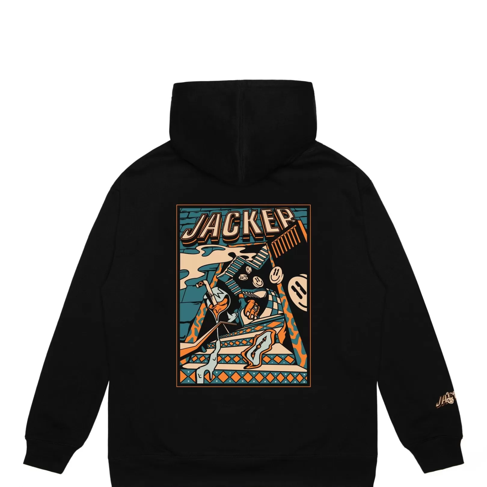 Jacker Sweats>Therapy Hoodie-Black